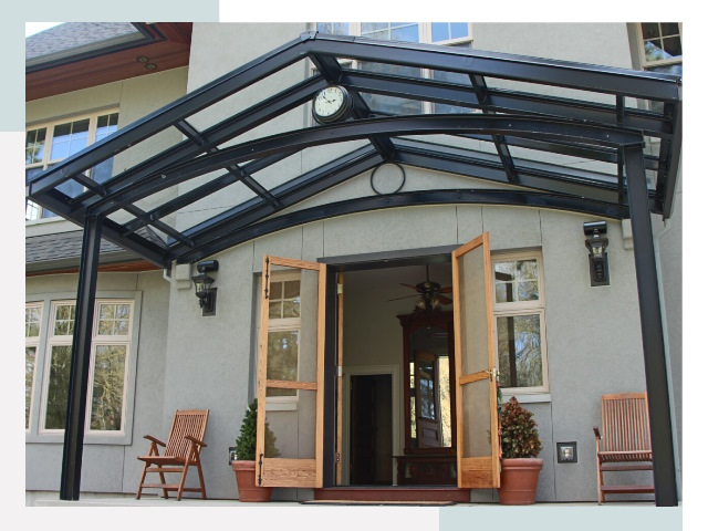 Козырьки металлические в Пензе