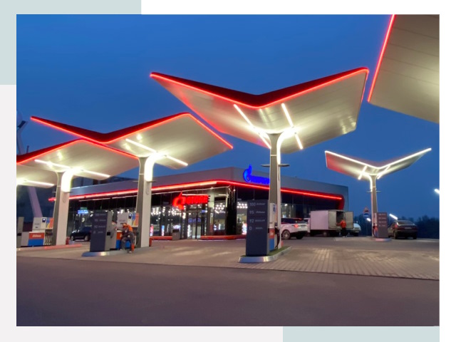 Навесы для АЗС в Пензе