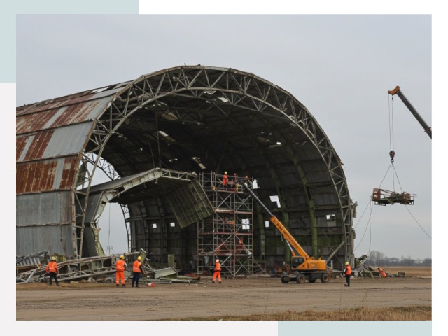 Демонтаж ангаров в Пензе