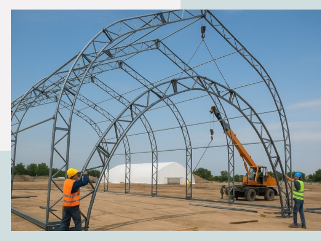 Монтаж ангаров в Пензе от 616 руб. - Надежно и быстро